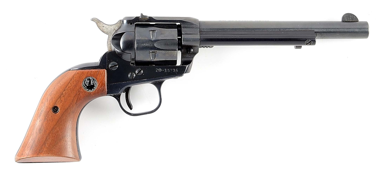 (C) STURM-RUGER SINGLE-SIX .22 LR SINGLE ACTION REVOLVER WITH BOX & EXTRA CYLINDER.