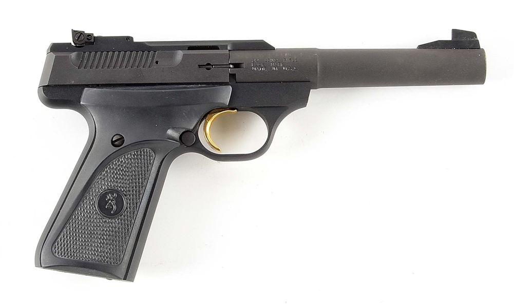 (M) BROWNING BUCK MARK .22 LR SEMI-AUTOMATIC PISTOL WITH FACTORY CASE.