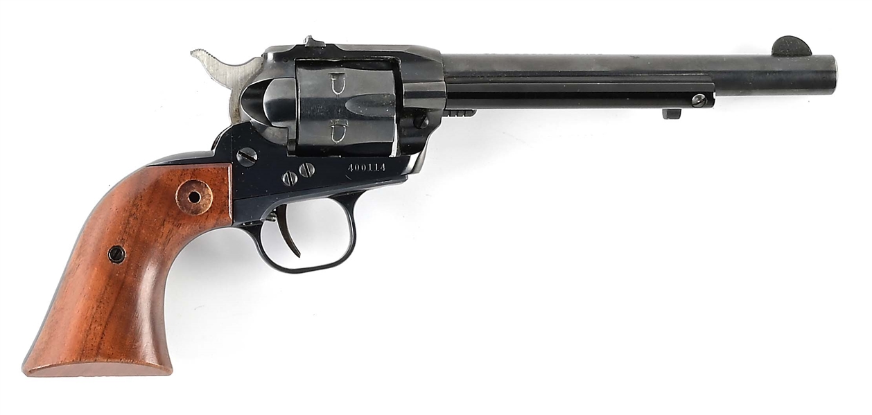 (C) RUGER SINGLE-SIX .22 LR SINGLE ACTION REVOLVER WITH FACTORY BOX.