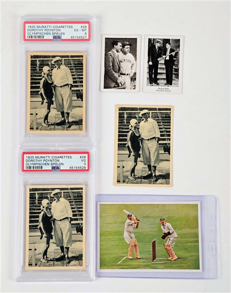 LOT OF 6: VARIOUS GERMAN BASEBALL MARGARINE CARDS.