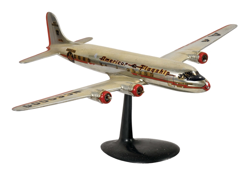 AMERICAN AIRLINES DOUGLAS DC-6 OR DC-7 ALUMINUM DISPLAY MODEL.