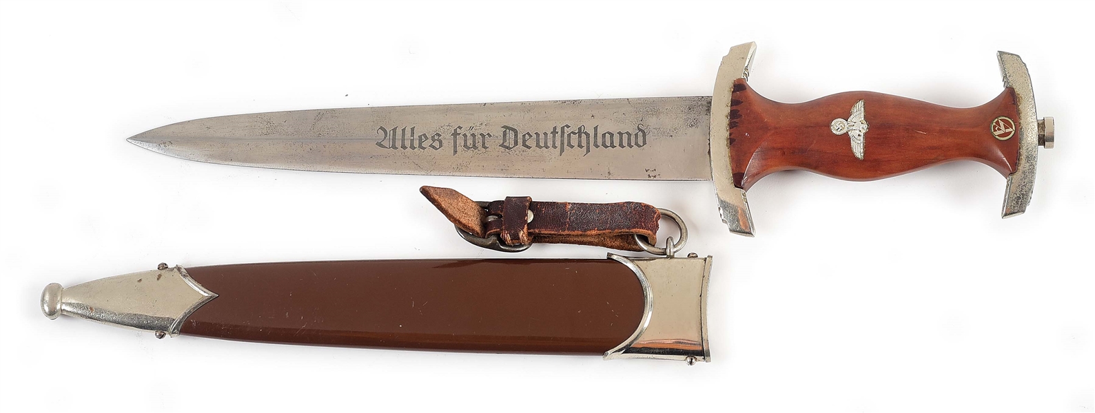 THIRD REICH SA DAGGER WITH SCABBARD.