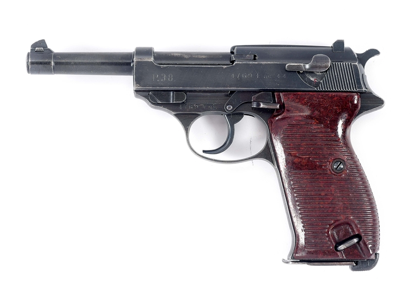 (C) GERMAN WORLD WAR II WALTHER "AC 44" CODE P.38 SEMI-AUTOMATIC PISTOL.