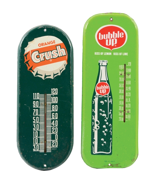LOT OF 2: SODA POP THERMOMETERS.