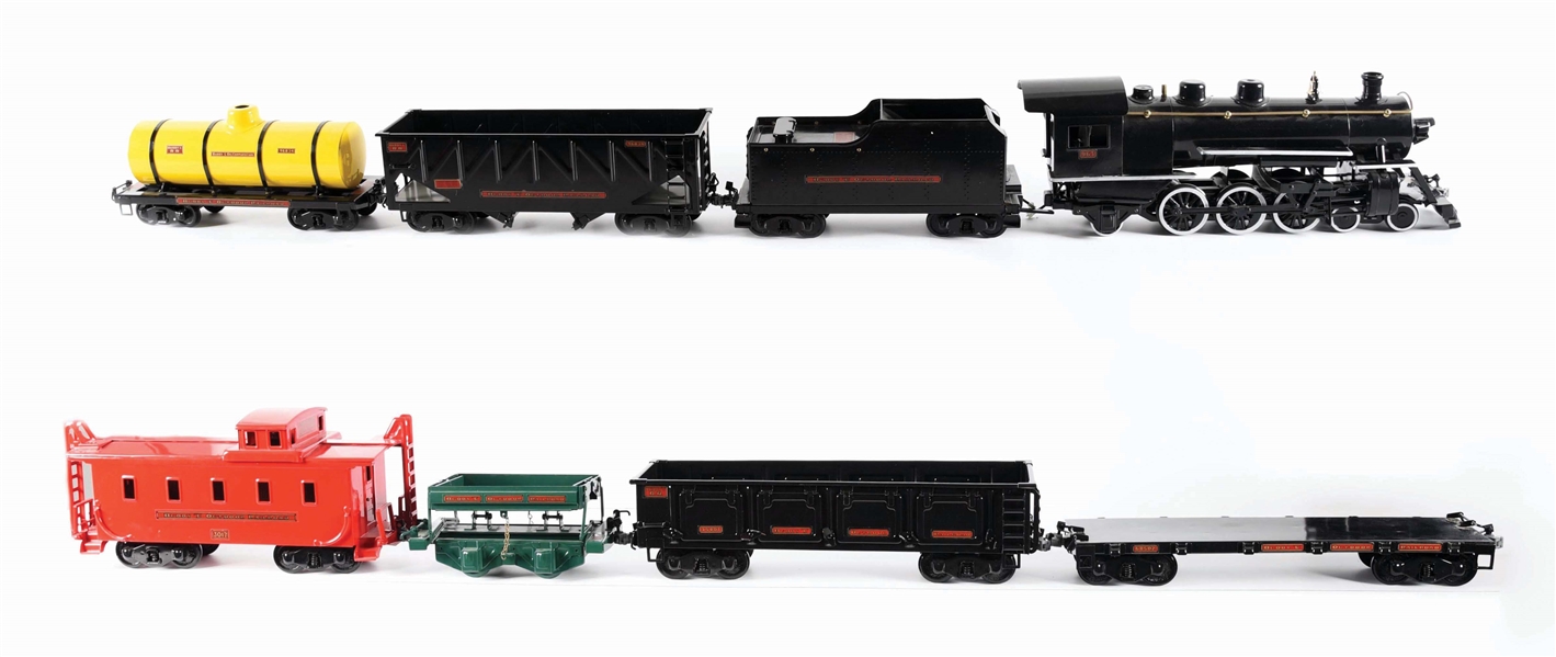 T-REPRODUCTIONS 8-PIECE OUTDOOR RAILROAD. 