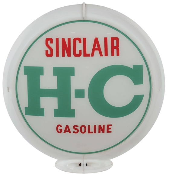 SINCLAIR H-C GASOLINE COMPLETE N.O.S. 13.5" GLOBE ON ORIGINAL CAPCO BODY. 