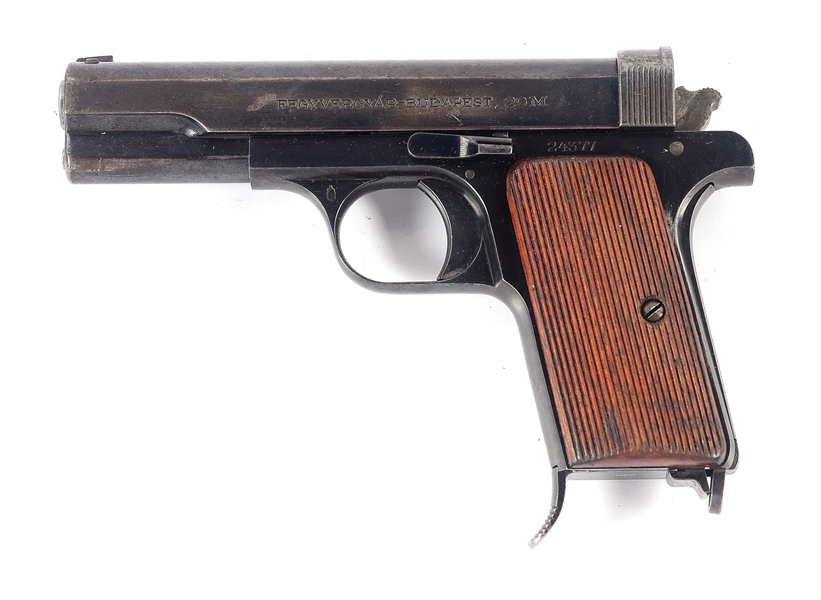 (C) HUNGARIAN FEG MODEL 29M SEMI-AUTOMATIC PISTOL WITH HOLSTER.