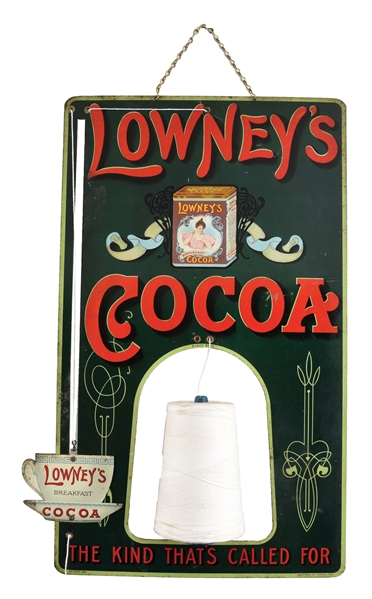 LOWNEYS COCOA STRING HOLDER.
