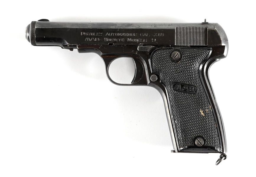 (C) GERMAN OCCUPATION MAB MODEL D SEMI-AUTOMATIC PISTOL WITH HOLSTER.