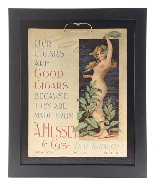 A. HUSSEY CIGAR COMPANY AD.