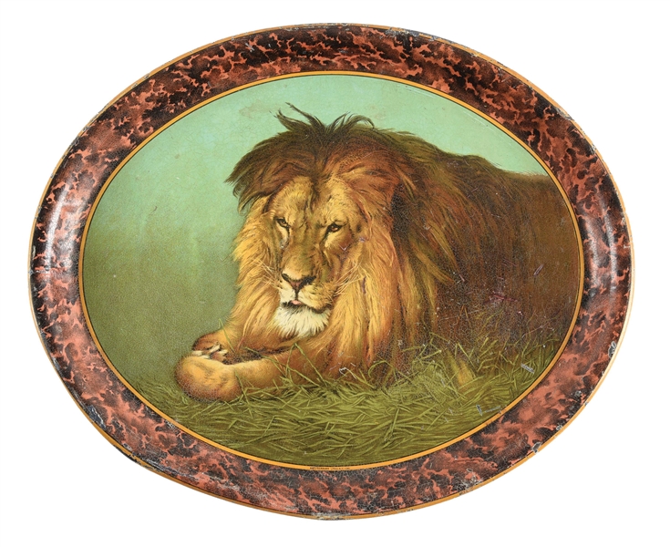LION SERVING TRAY.