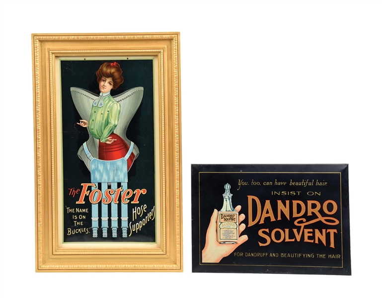 LOT OF 2:DANDRO SOLVENT AND THE FOSTER SIGNS.