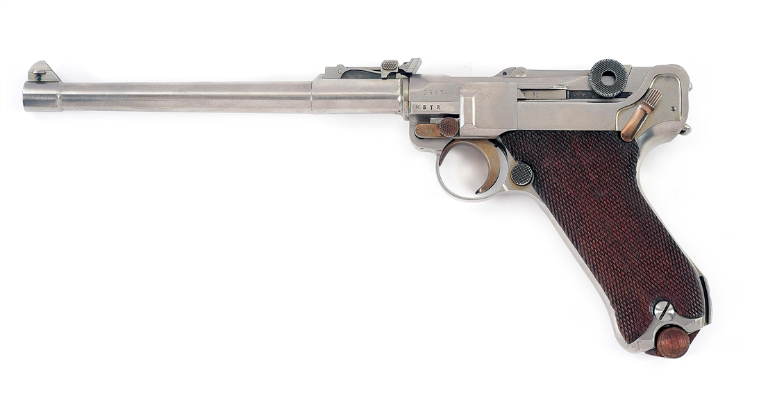 (C) JOHN MARTZ CUSTOM DWM LP.08 LUGER SEMI-AUTOMATIC PISTOL.