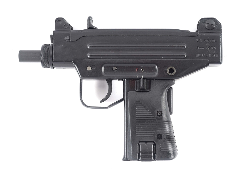 (M) IMI / ACTION ARMS UZI SEMI-AUTOMATIC PISTOL WITH CASE.