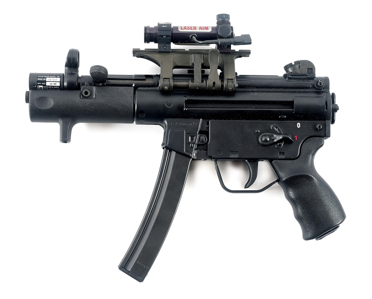 (M) HECKLER & KOCH SP-89 SEMI-AUTOMATIC PISTOL WITH STANAG SCOPE MOUNT.