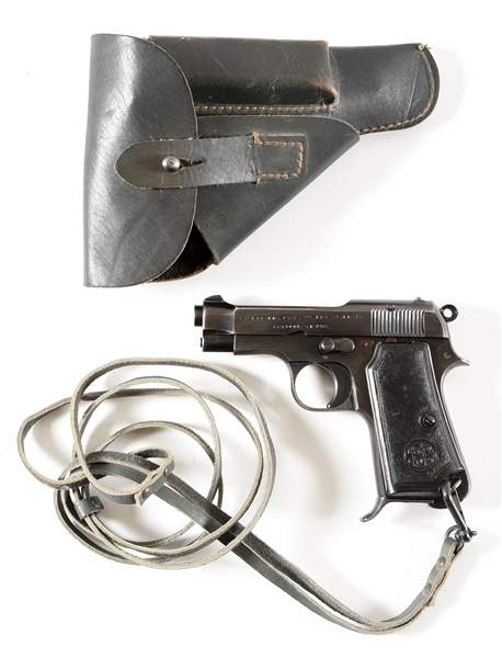 (C) GERMAN ARMY ISSUE BERETTA MODEL 1935 SEMI-AUTOMATIC PISTOL WITH HOLSTER.