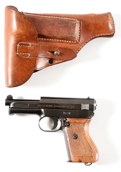 (C) MAUSER MODEL 1934 SEMI-AUTOMATIC PISTOL WITH HOLSTER.