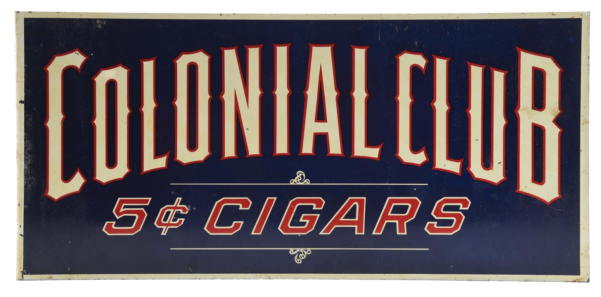 COLONIAL CLUB CIGARS FLANGE.