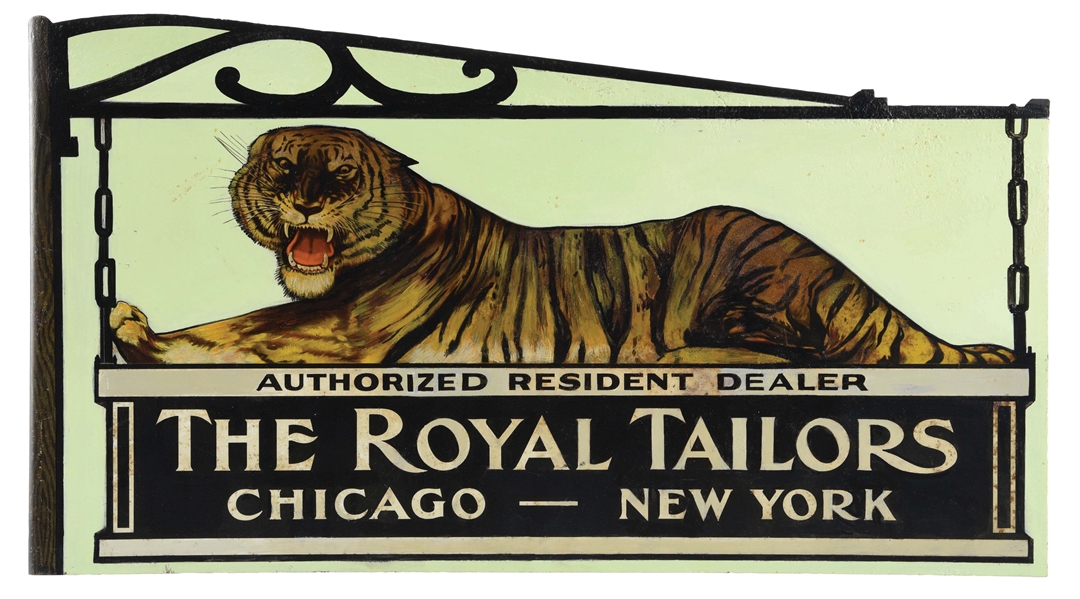 THE ROYAL TAILORS FLANGE SIGN.
