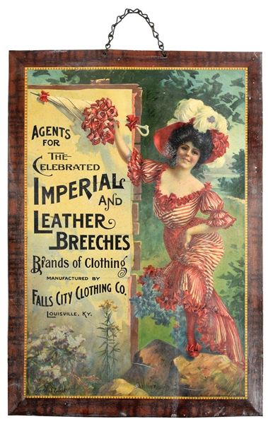 IMPERIAL AND LEATHER BREECHES BRANDS OF CLOTHING FALLS CITY CLOTHING CO. LOUISVILLE, KY.