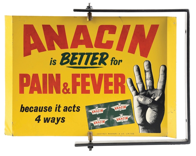 ANACIN IS BETTER FOR PAIN & FEVER SPINNER FLANGE.