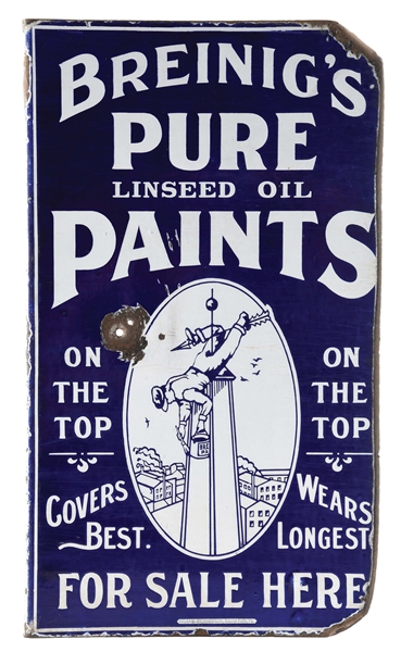 BREINIGS PURE LINSEED OIL PAINTS FLANGE.