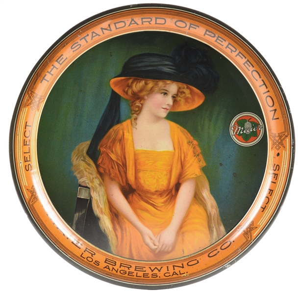 MAIER BREWING CO ADVERTISING TRAY.