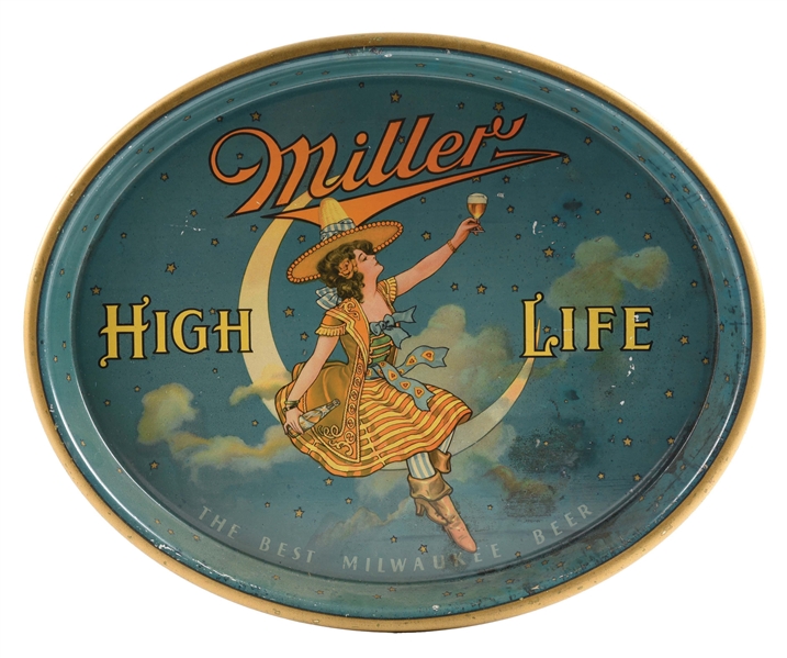 MILLER HIGH LIFE ADVERTISING TRAY.