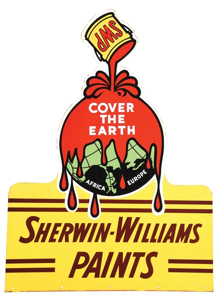 PORCELAIN SHERWIN-WILLIAMS SIGN.