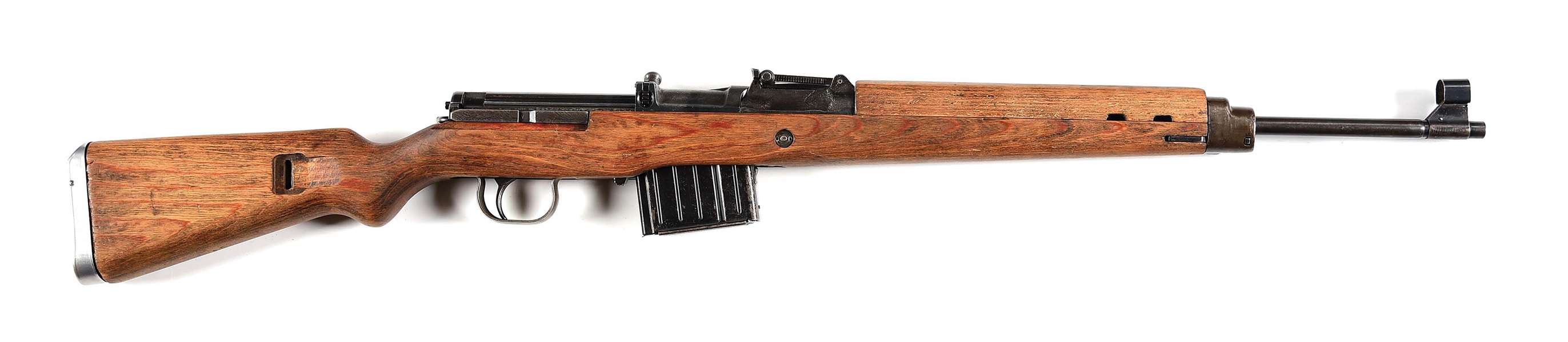 (C) GERMAN WWII BERLIN-LUEBECKER G.43 SEMI-AUTOMATIC RIFLE.