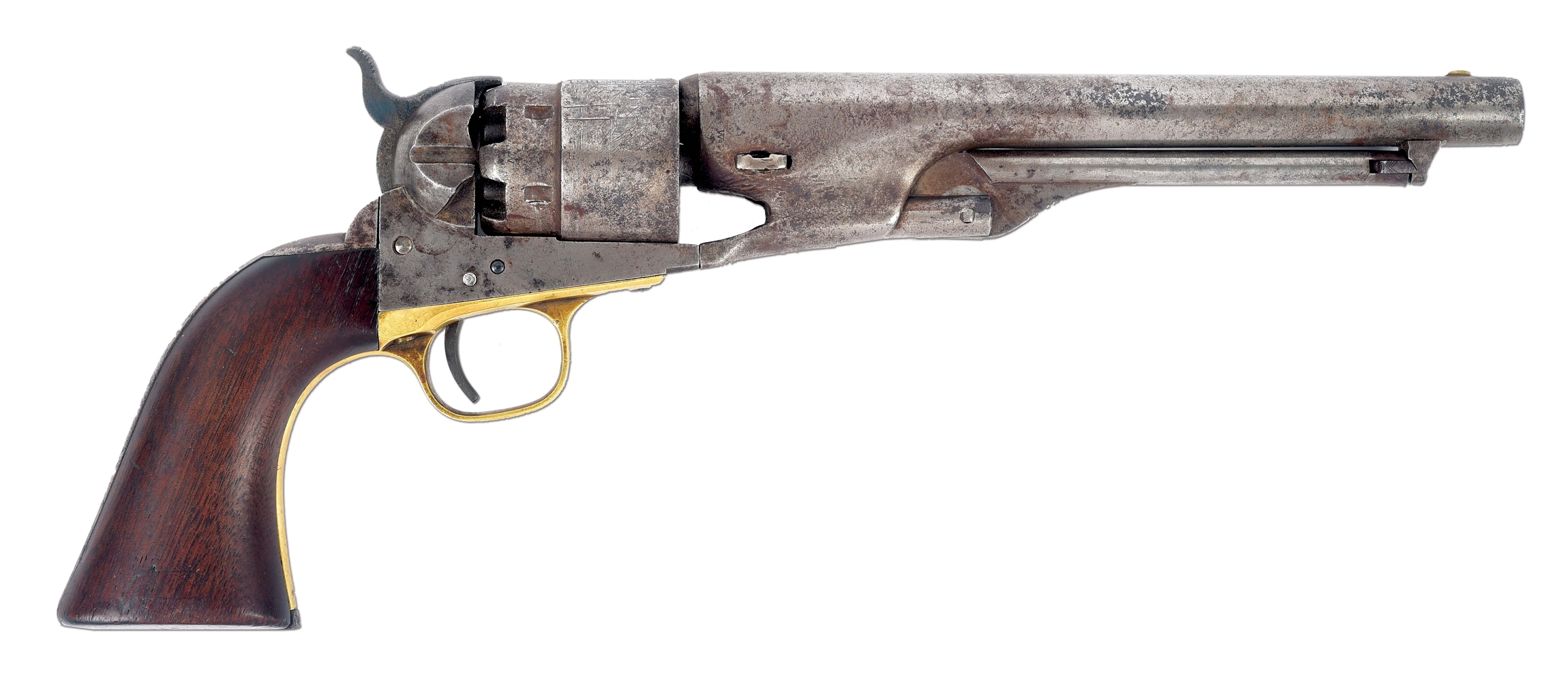 (A) MARTIALLY MARKED COLT MODEL 1860 ARMY PERCUSSION REVOLVER.