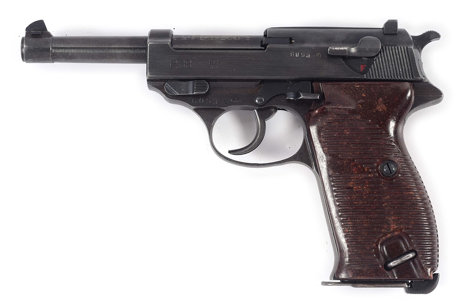 (C) VERY NICE GERMAN WWII MAUSER "BYF/44" CODE P.38 SEMI-AUTOMATIC PISTOL.