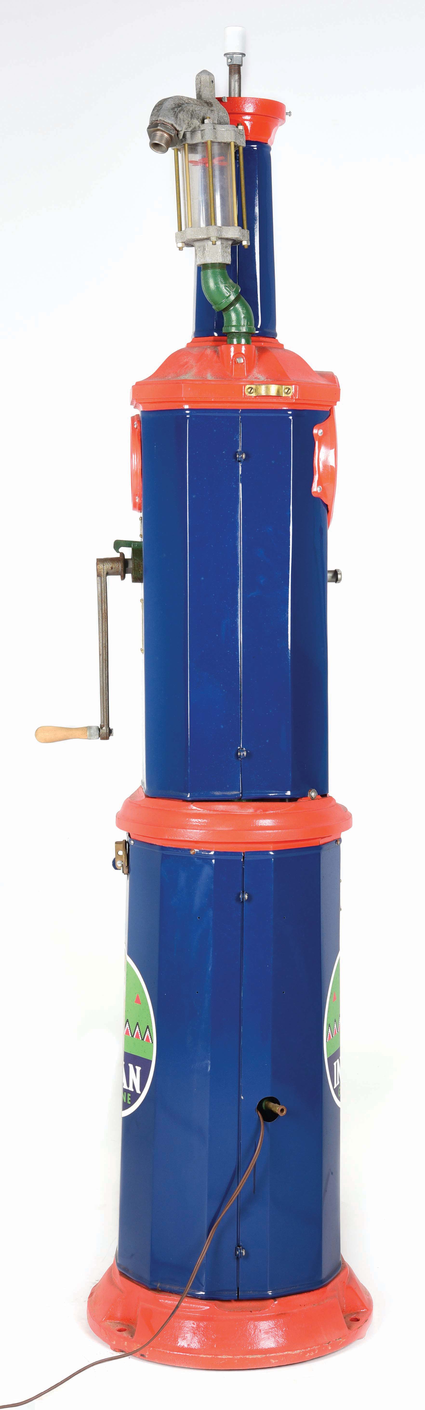 Simplex Five Dimensions Lot Detail - NATIONAL MODEL #80 SIMPLEX FIVE GALLON PUMP.