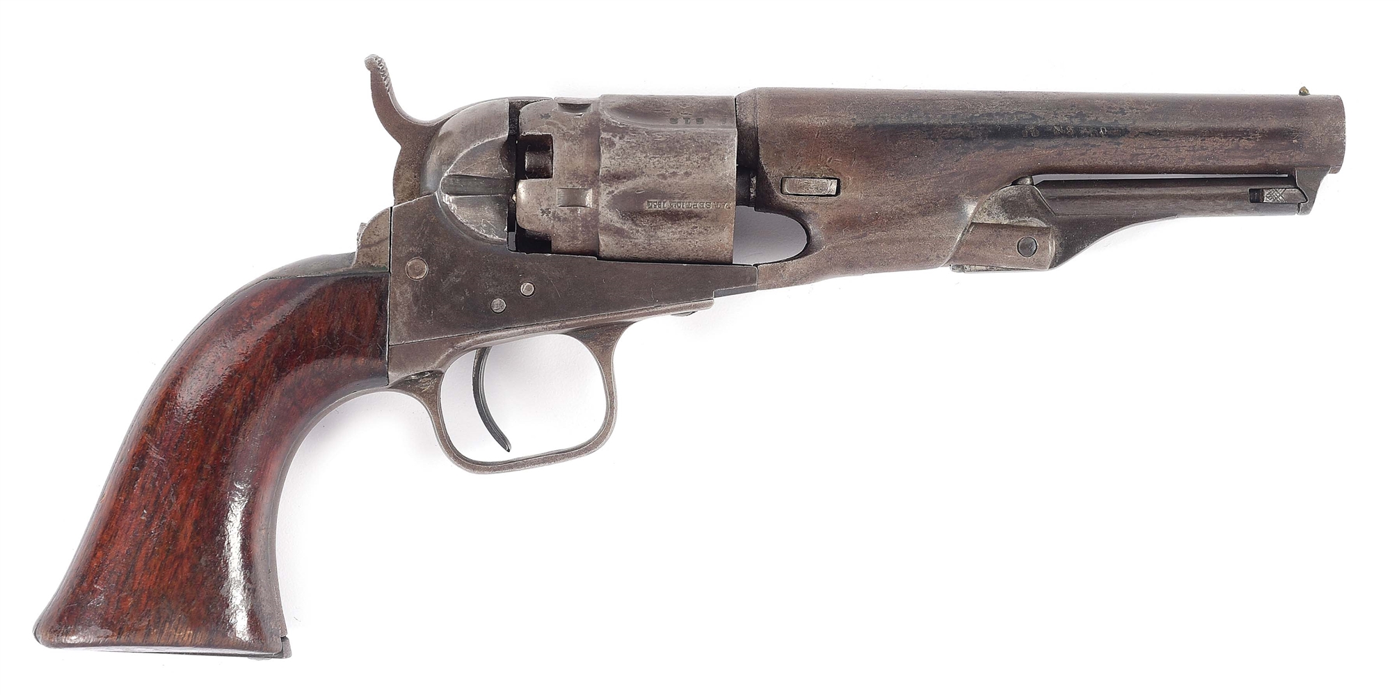 (A) 3 DIGIT SERIAL NUMBER COLT MODEL 1862 POLICE SINGLE ACTION PERCUSSION REVOLVER.