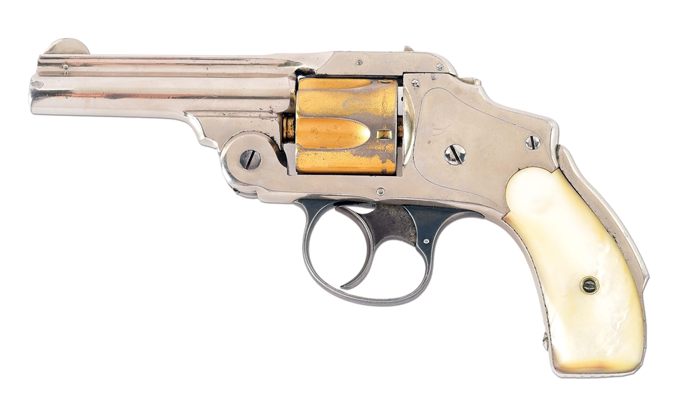 (A) SMITH & WESSON .38 SAFETY HAMERLESS SECOND MODEL REVOLVER.