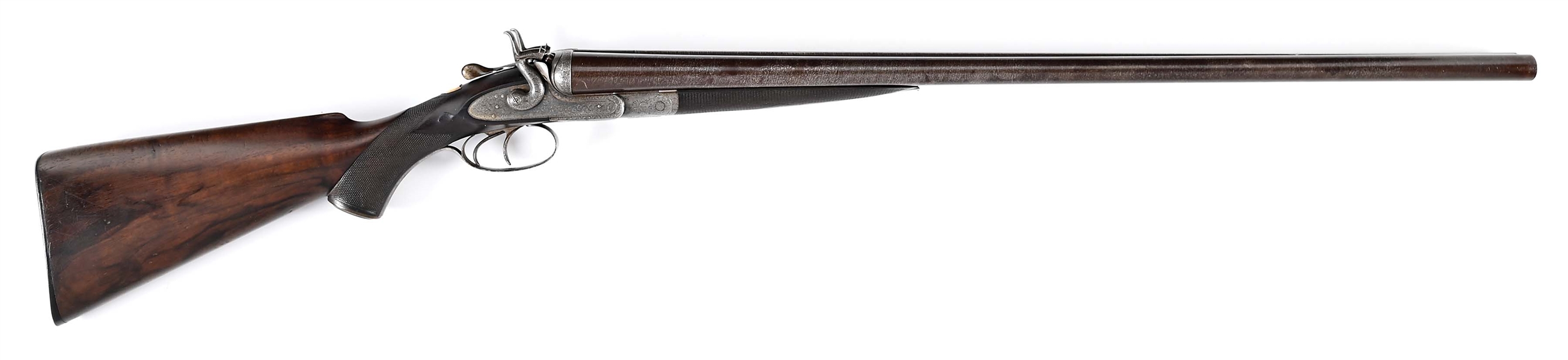 (C) W&C SCOTT PREMIER 10 GAUGE SIDE BY SIDE SHOTGUN.