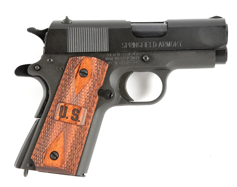 (M) SPRINGFIELD ARMORY MICRO COMPACT .45 ACP SEMI-AUTOMATIC PISTOL WITH MATCHING FACTORY CASE.
