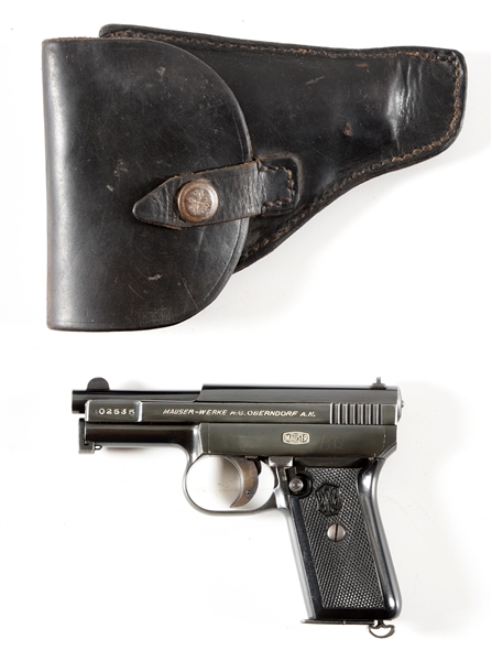 (C) GERMAN MAUSER MODEL 1910 WITH HOLSTER.