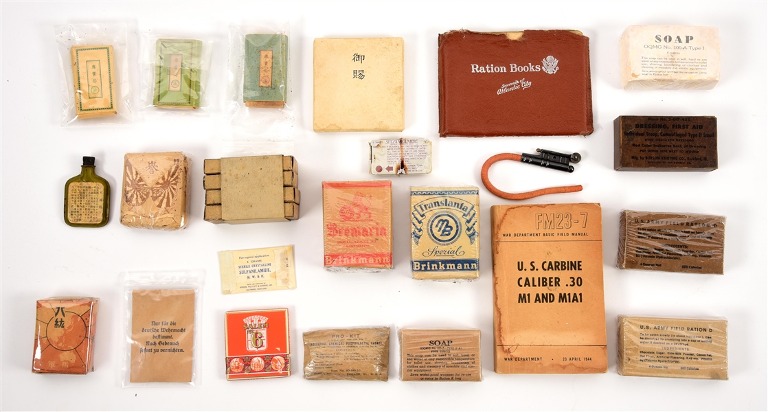 LOT OF GERMAN AND JAPANESE WWII CIGARETTES. 