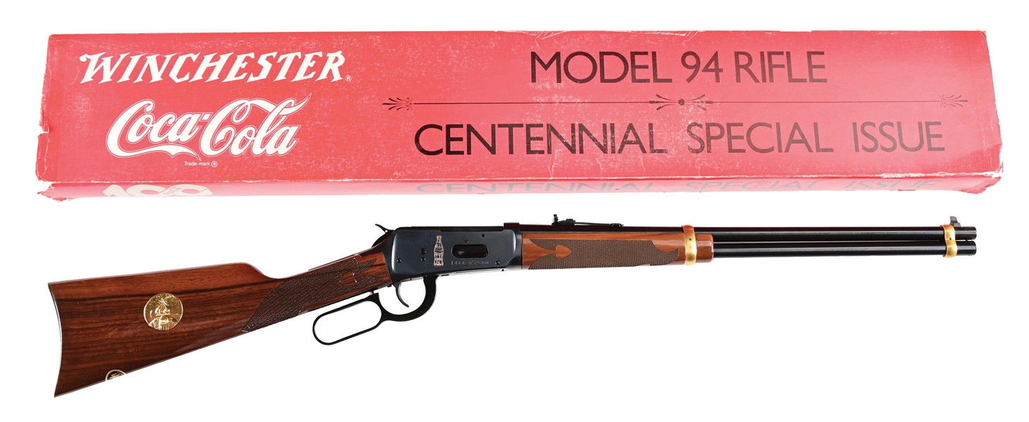 (M) COCA-COLA CENTENNIAL ANNIVERSARY WINCHESTER MODEL 94AE XTR LEVER ACTION RIFLE WITH BOX.