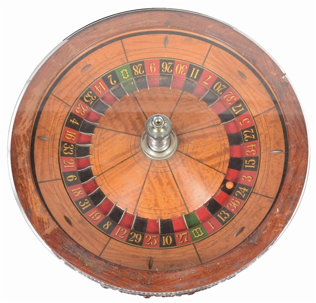 ANTIQUE ROULETTE WHEEL.