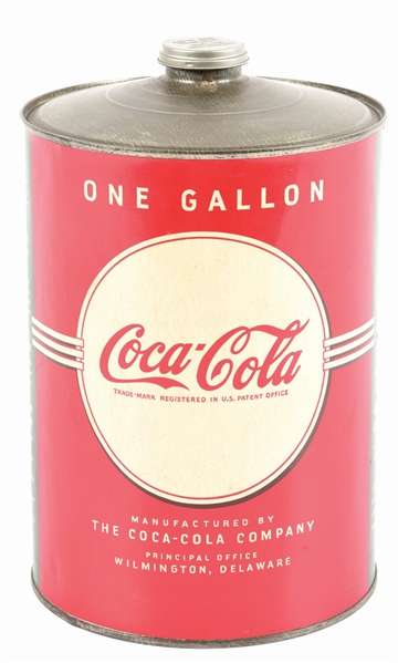 1 GALLON COCA-COLA PAPER LABEL CAN.