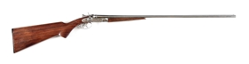 (A) T. BARKER .410 SIDE BY SIDE HAMMER SHOTGUN GIFTED TO CLARK GABLE BY THE PROPRIETORS OF WEASKU INN.