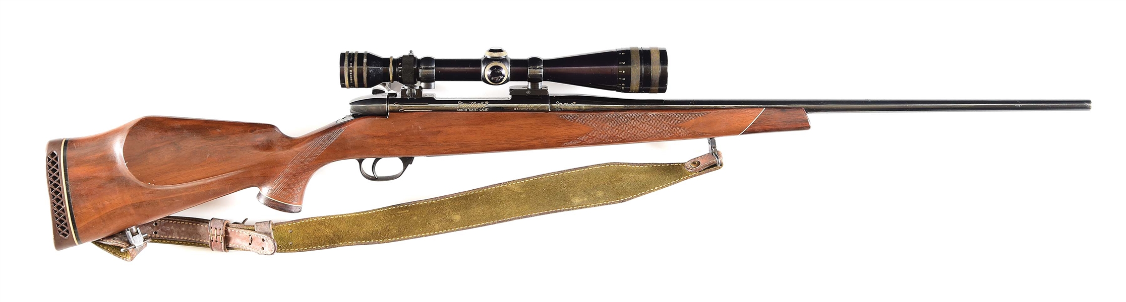 (C) LEFT HANDED WEST GERMAN WEATHERBY MARK V BOLT ACTION RIFLE.