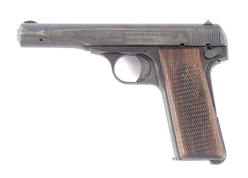(C) GERMAN WWII FABRIQUE NATIONALE MODEL 1922 SEMI-AUTOMATIC PISTOL WITH HOLSTER.