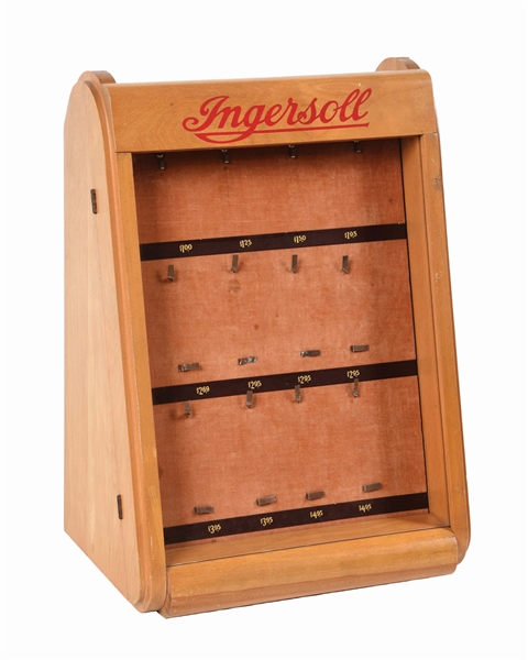 INGERSOLL POCKET WATCH DISPLAY CASE.