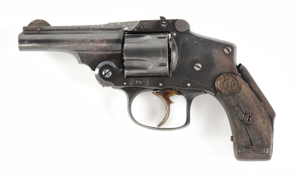 (C) SPANISH COPY OF A SMITH & WESSON "LEMON SQUEEZER" TOP BREAK DOUBLE ACTION HAMMERLESS REVOLVER.