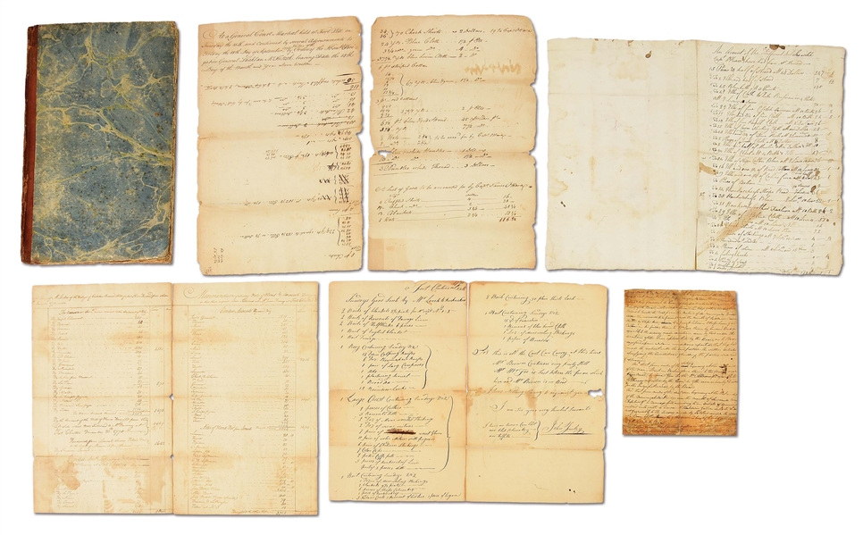 LOT OF DOCUMENTS REGARDING INDIAN TRADING POSTS.