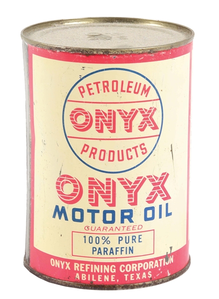 ONYX MOTOR OIL 1 QUART CAN.