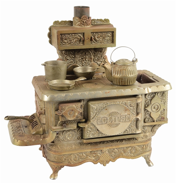 WONDERFUL CAST IRON ECLIPSE SALESMAN SAMPLE OR TOY STOVE.